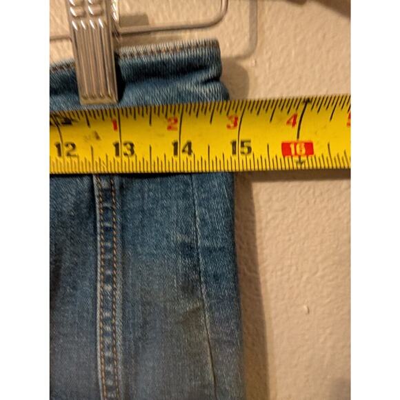 Pilcro Womens Denim Button Front Midi Skirt‎ Size 4 Blue A Line Pockets Stretch - Picture 6 of 9